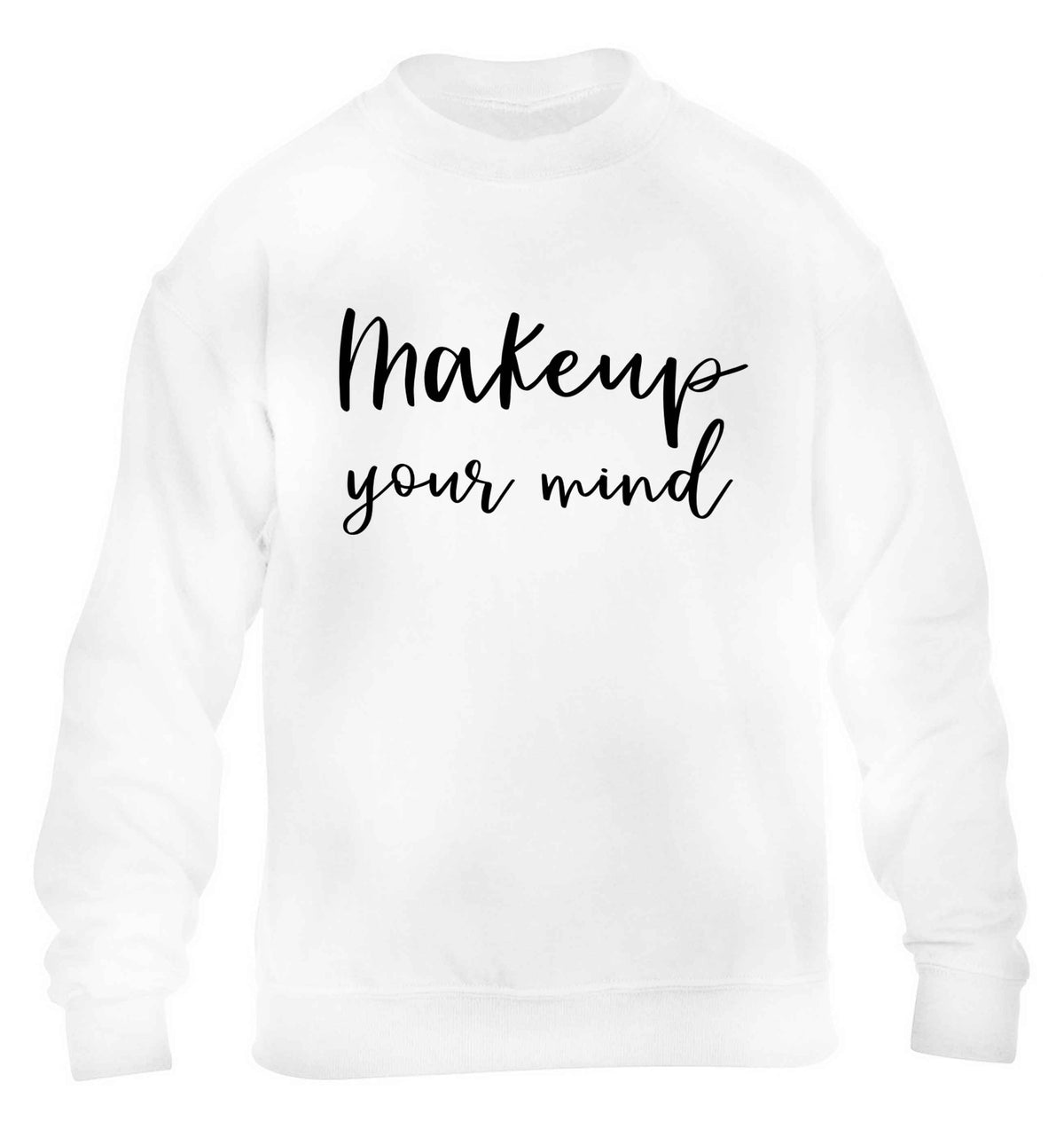 Makeup your mind children's white sweater 12-13 Years