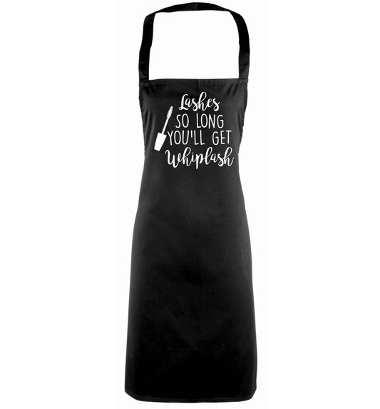 Lashes so long you'll get whiplash black apron