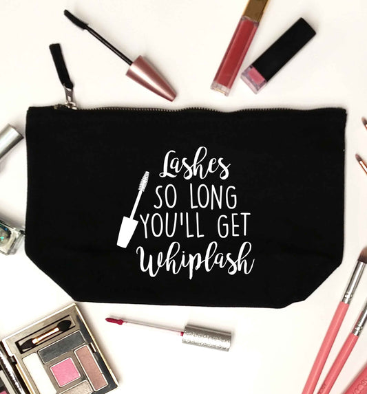 Lashes so long you'll get whiplash black makeup bag