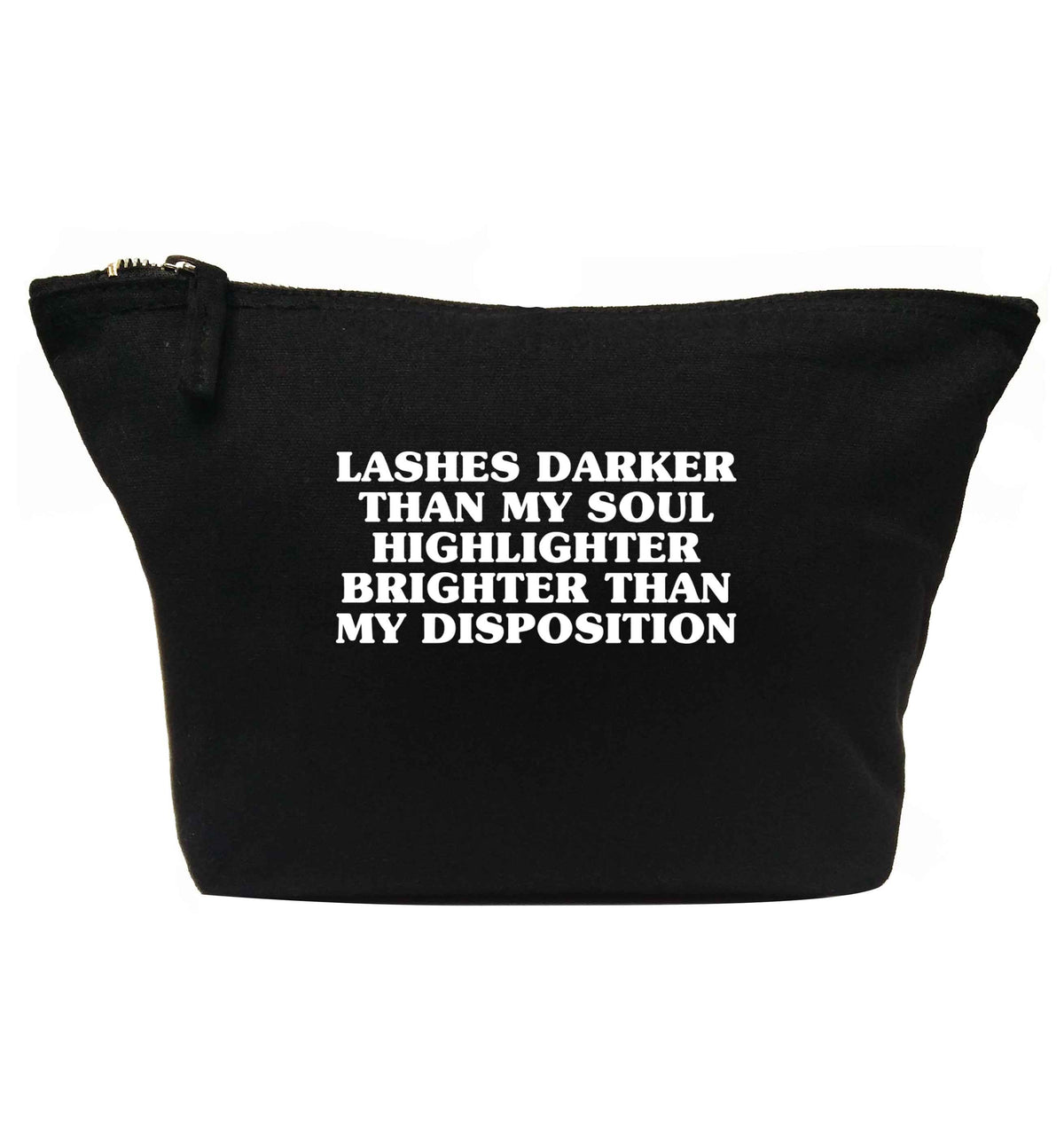 Lashes darker than my soul, highlighter brighter than my disposition | makeup / wash bag