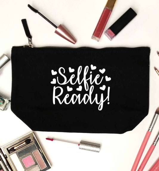 Selfie ready black makeup bag