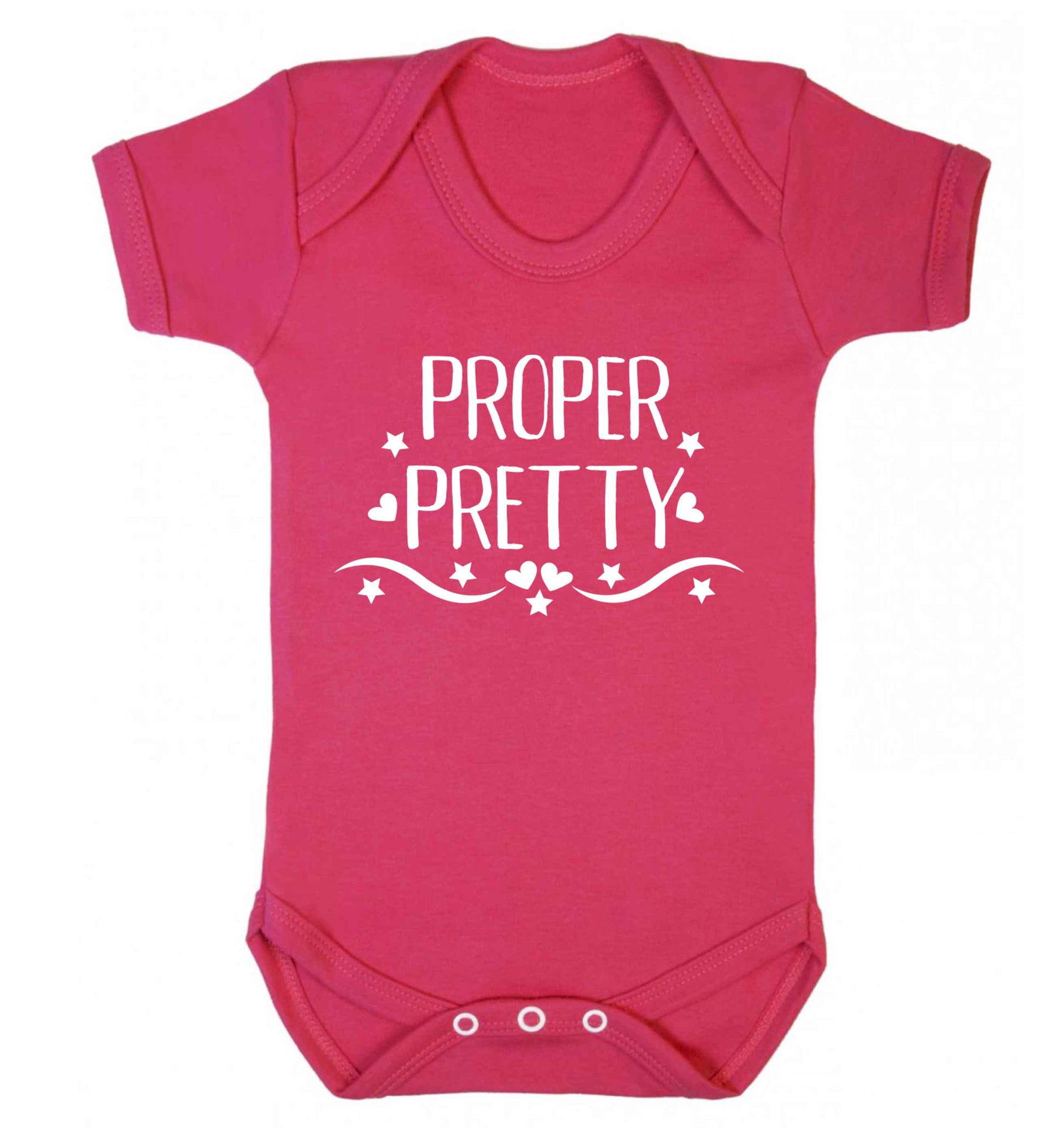 Proper pretty Baby Vest dark pink 18-24 months