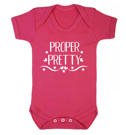 Proper pretty Baby Vest dark pink 18-24 months
