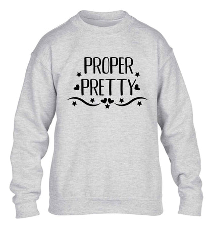 Proper pretty children's grey sweater 12-13 Years
