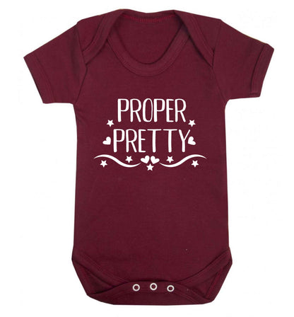 Proper pretty Baby Vest maroon 18-24 months