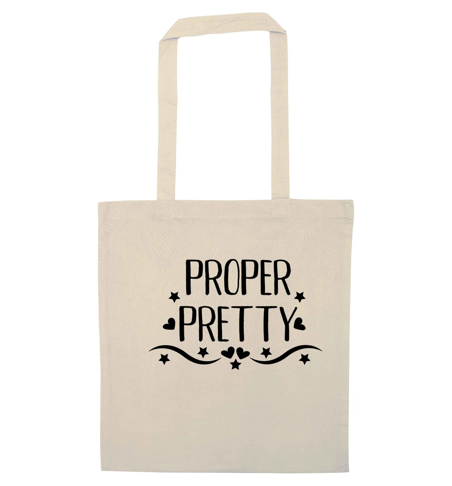 Proper pretty natural tote bag