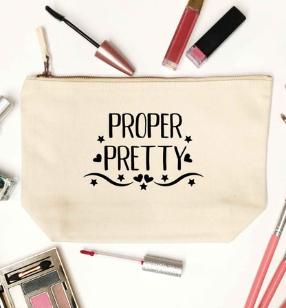 Proper pretty natural makeup bag