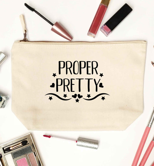 Proper pretty natural makeup bag