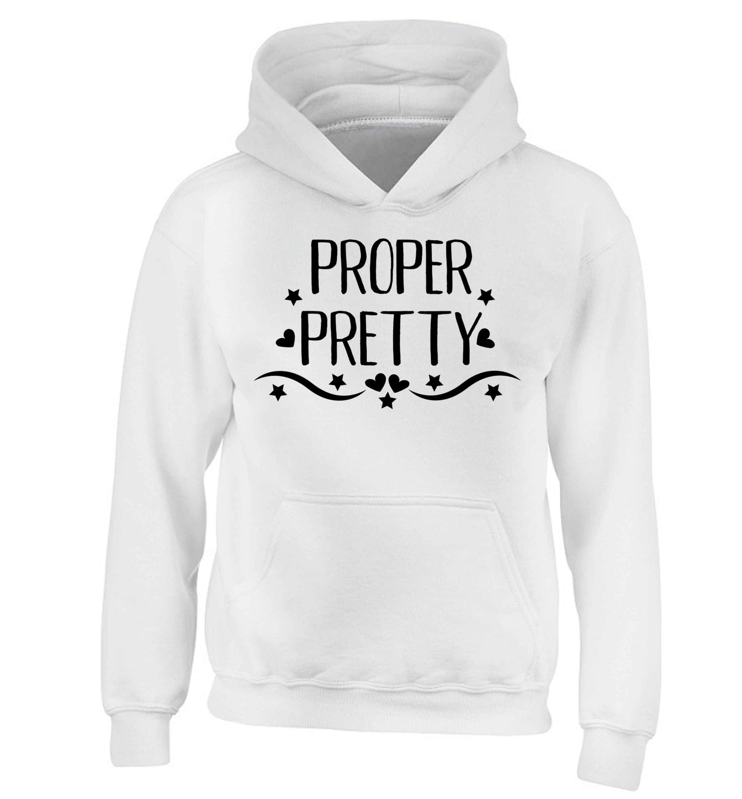Proper pretty children's white hoodie 12-13 Years