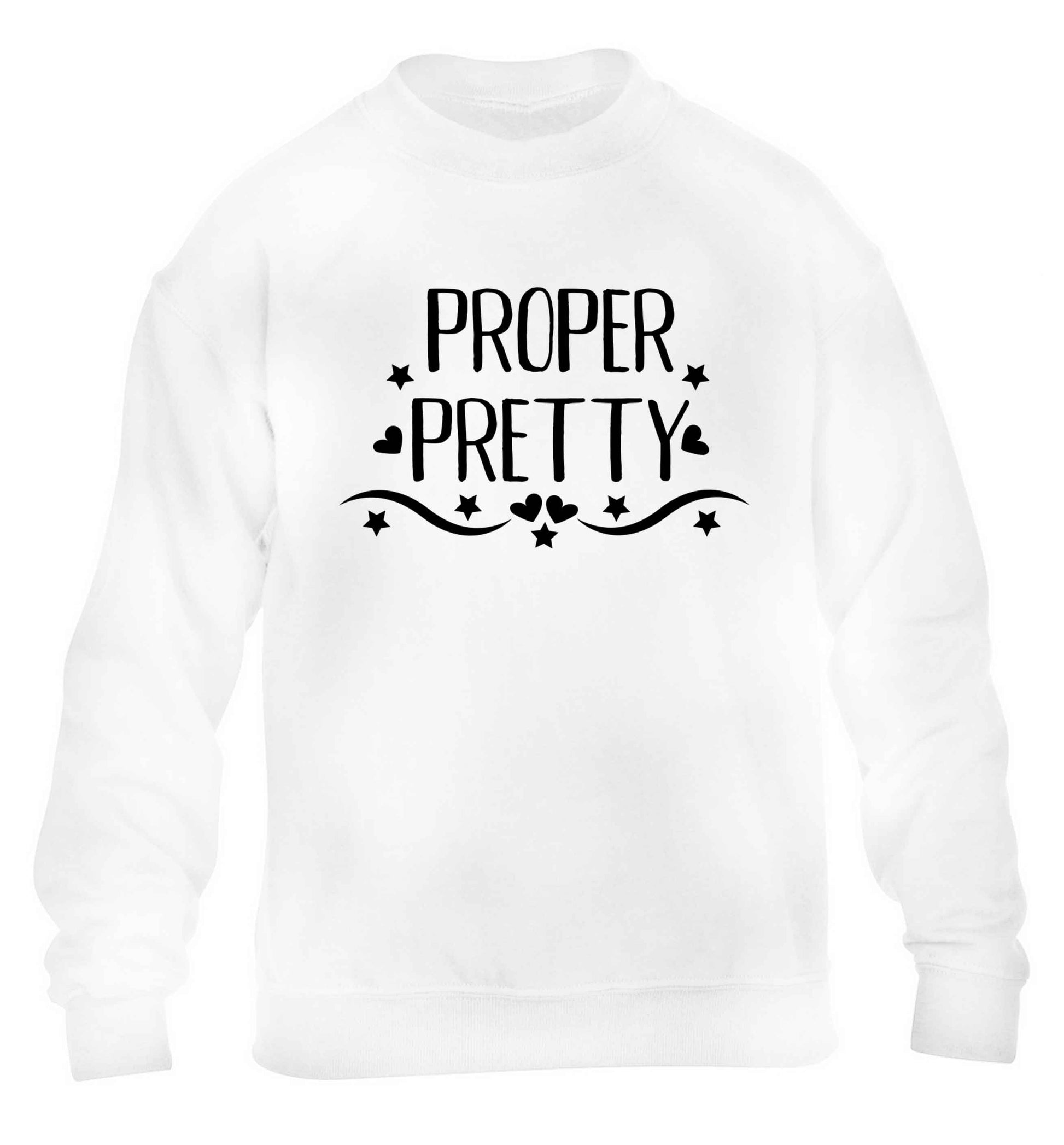 Proper pretty children's white sweater 12-13 Years