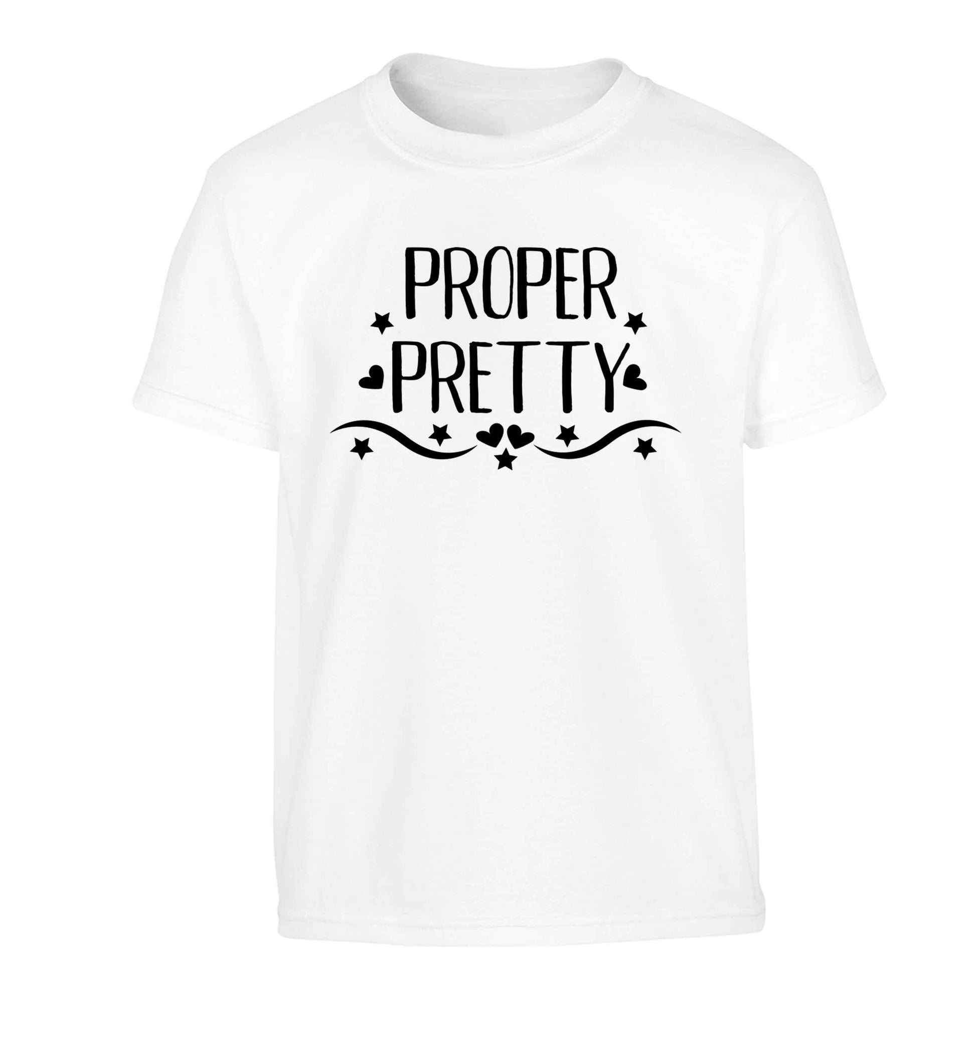 Proper pretty Children's white Tshirt 12-13 Years