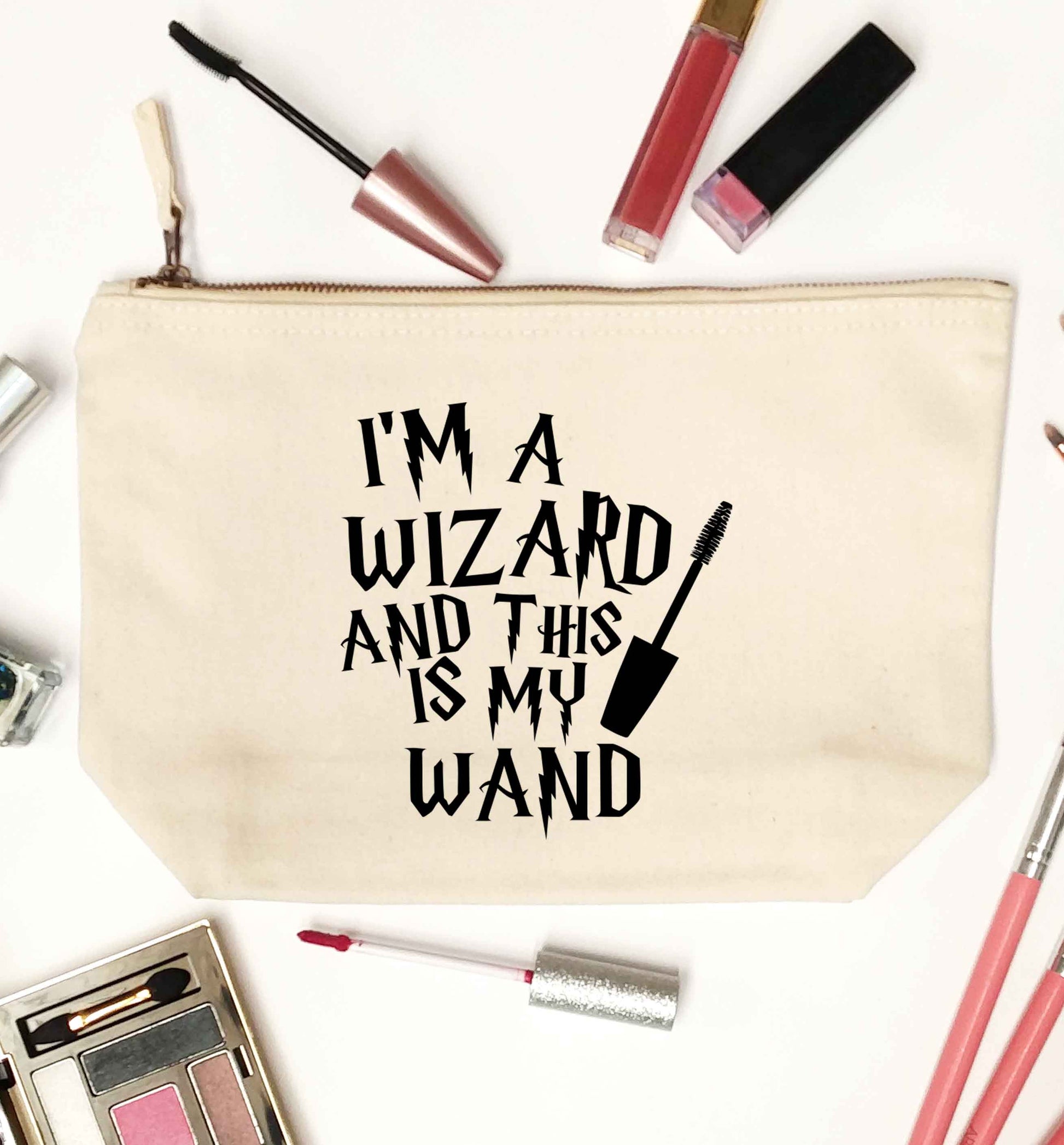 I'm a wizard and this is my wand natural makeup bag