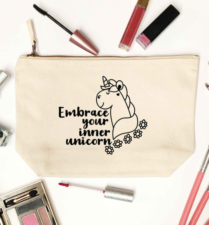 Embrace your inner unicorn natural makeup bag