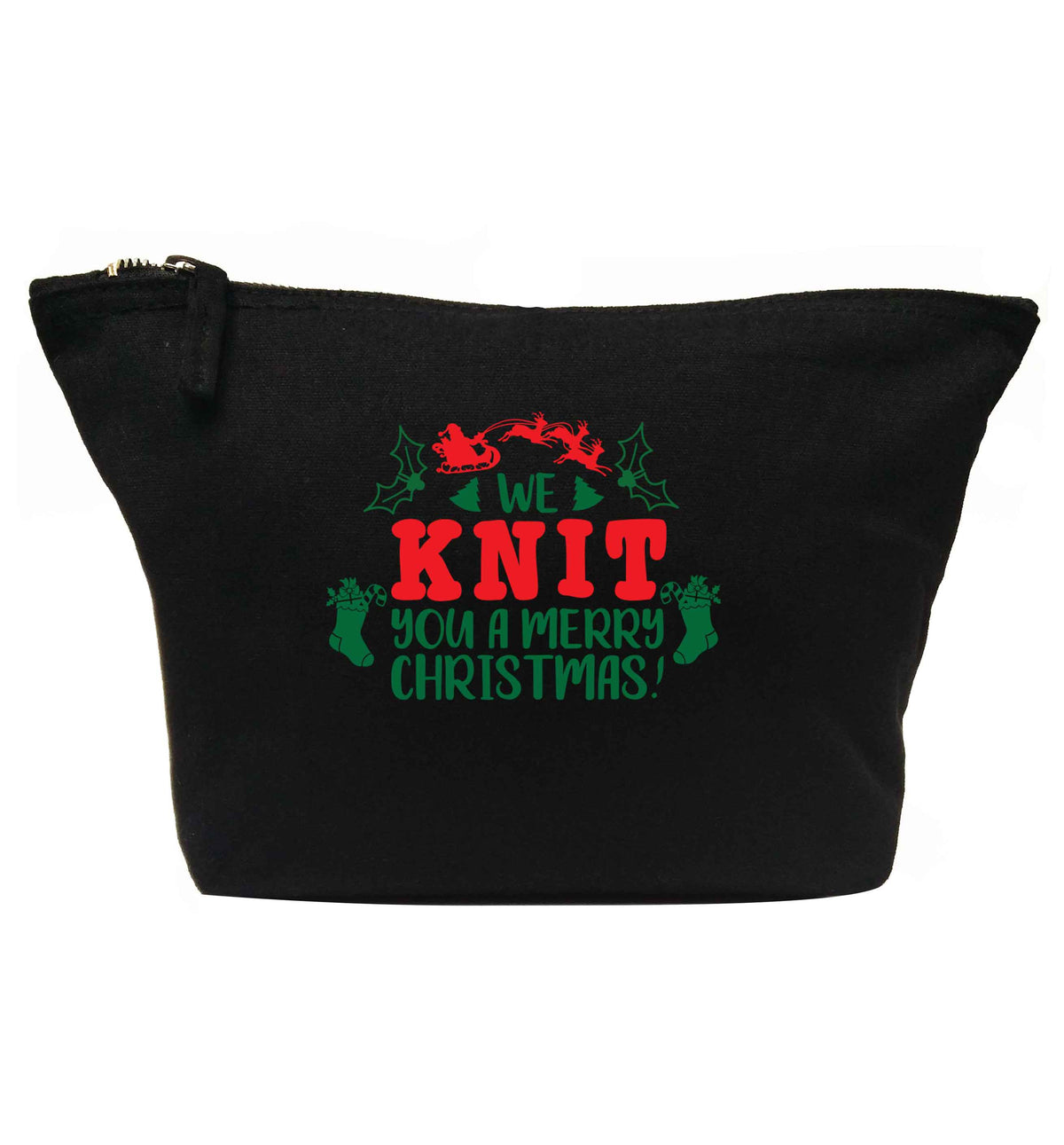 We knit you a merry Christmas | makeup / wash bag