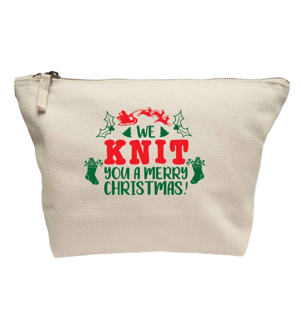We knit you a merry Christmas | makeup / wash bag