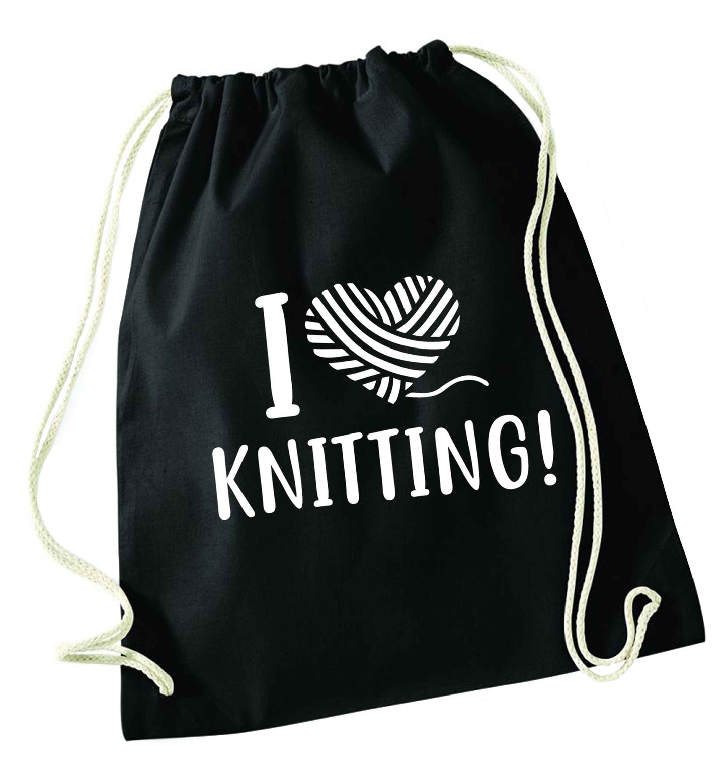 Merry Christmas black drawstring bag