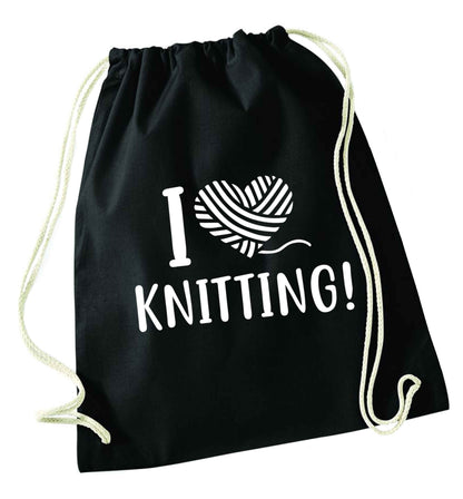 Merry Christmas black drawstring bag