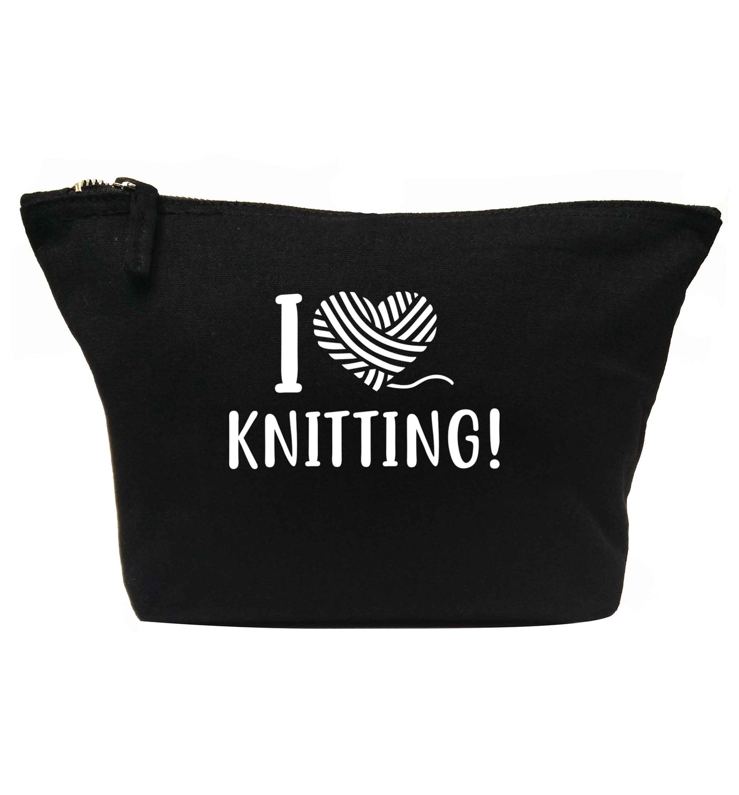 I love knitting | makeup / wash bag