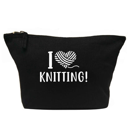 I love knitting | makeup / wash bag