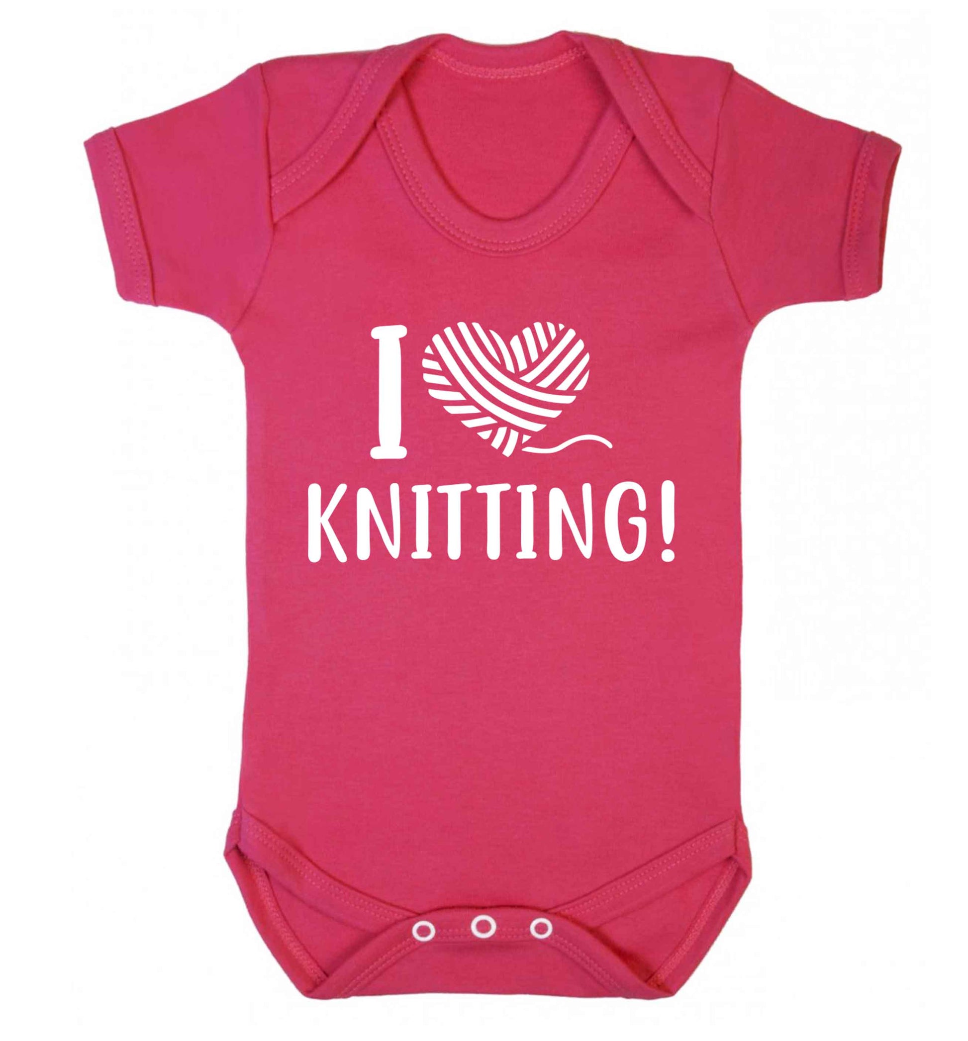 I love knitting Baby Vest dark pink 18-24 months