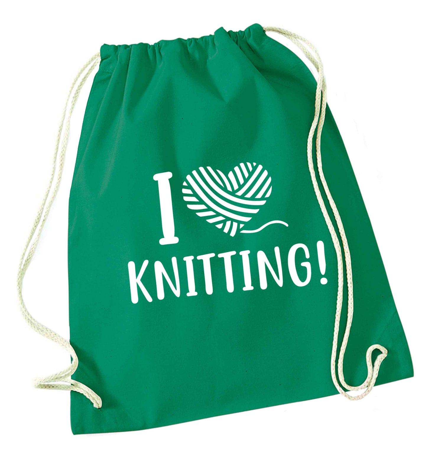 Merry Christmas green drawstring bag