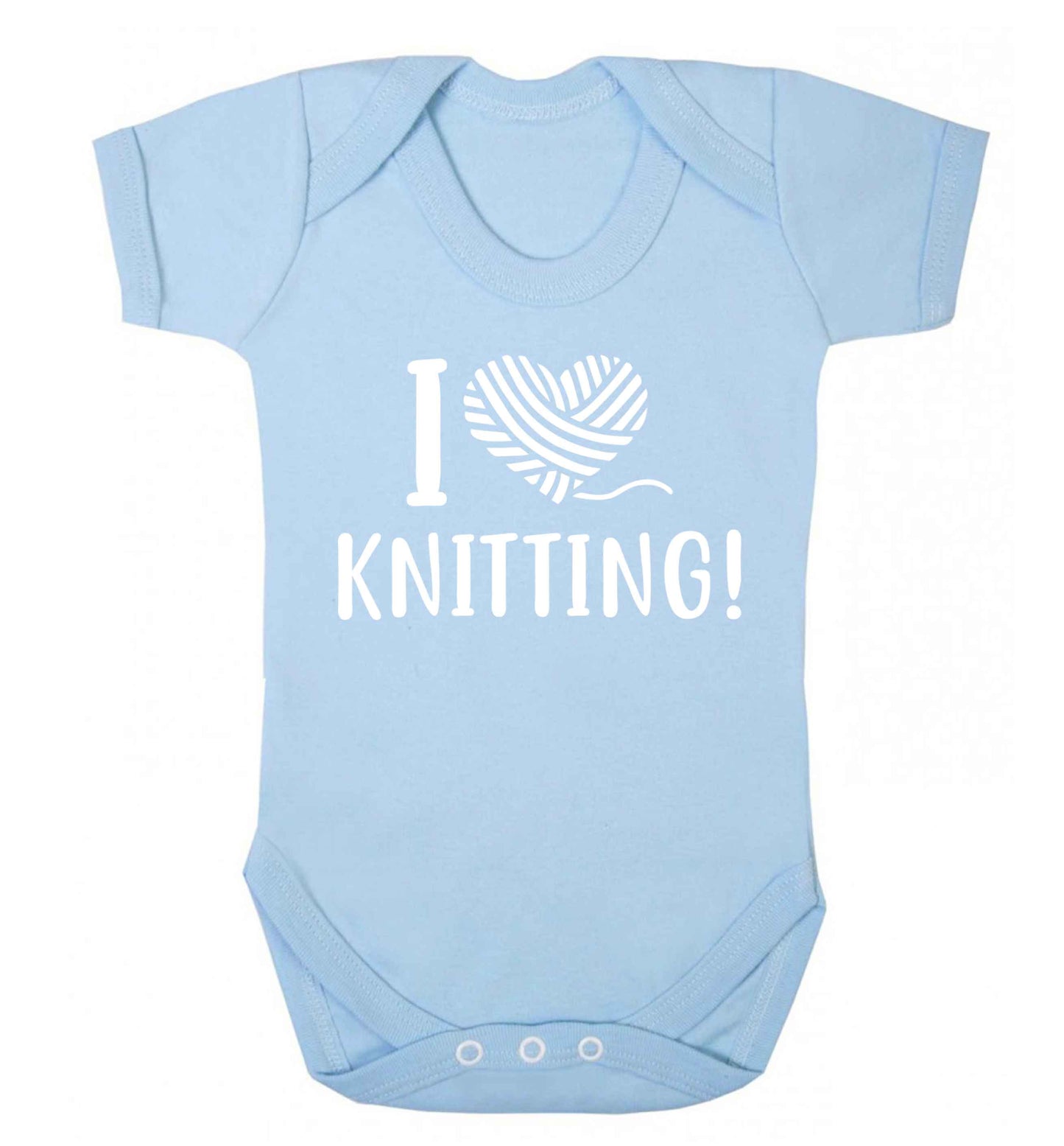 I love knitting Baby Vest pale blue 18-24 months