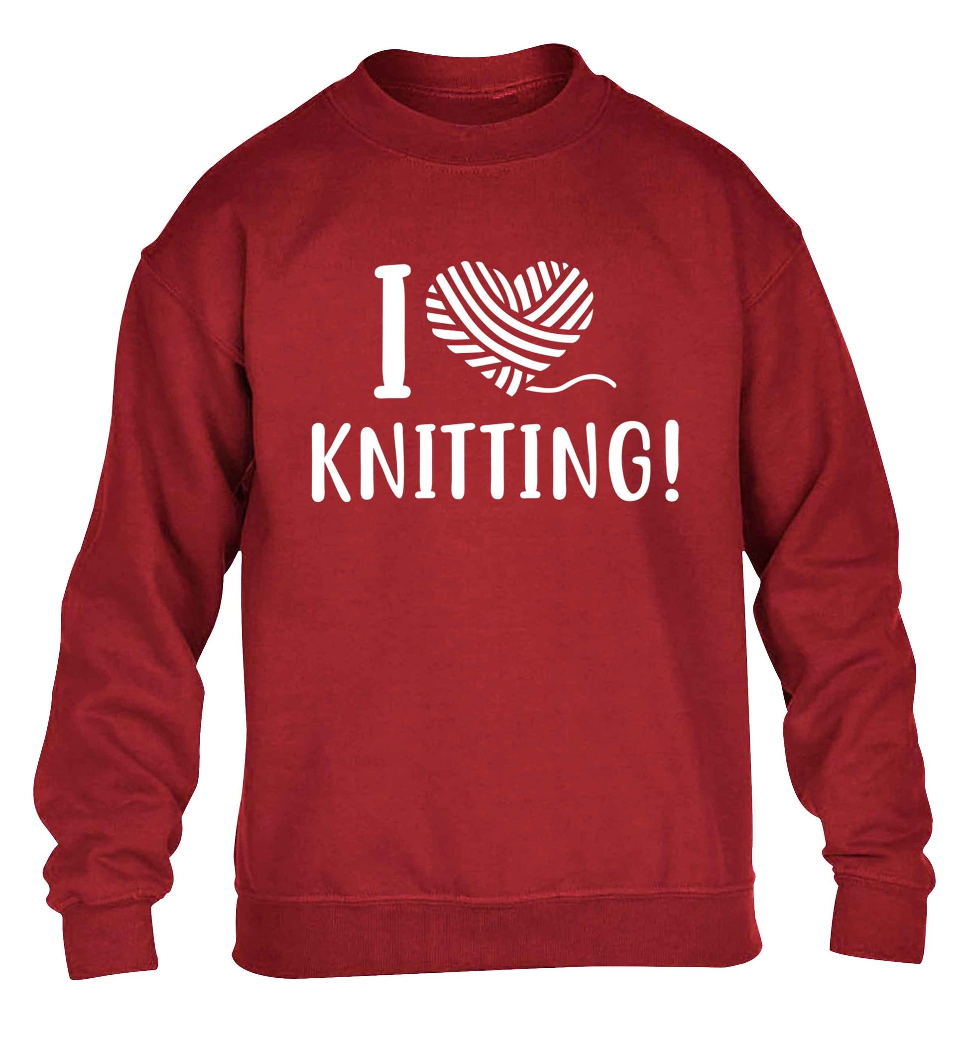 I love knitting children's grey sweater 12-13 Years
