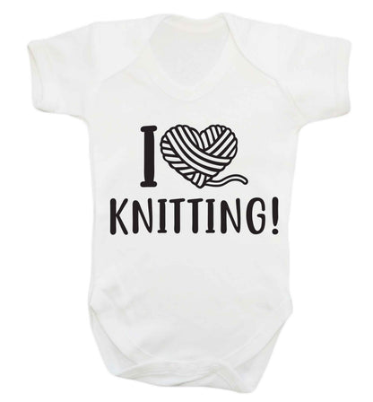 I love knitting Baby Vest white 18-24 months