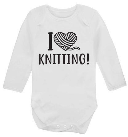 I love knitting Baby Vest long sleeved white 6-12 months
