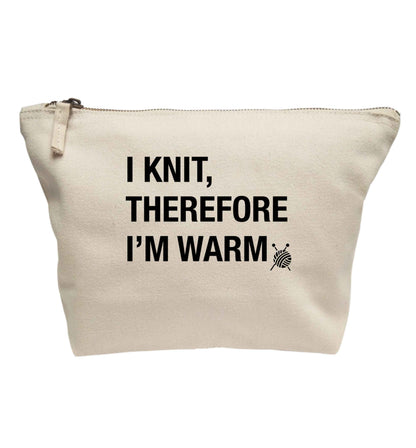 I knit therefore I'm warm | makeup / wash bag