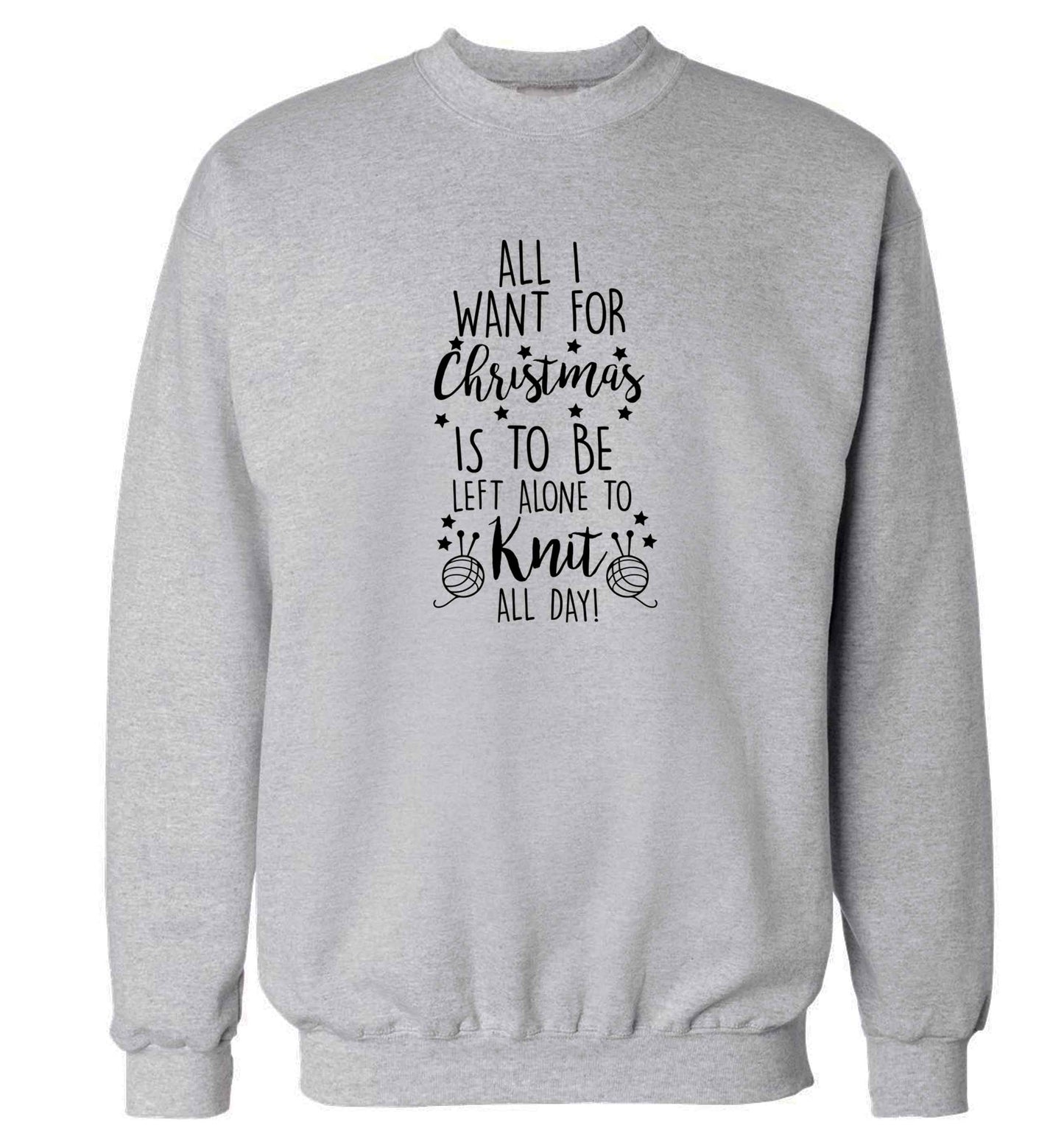 Merry Christmas adult's unisex grey sweater 2XL