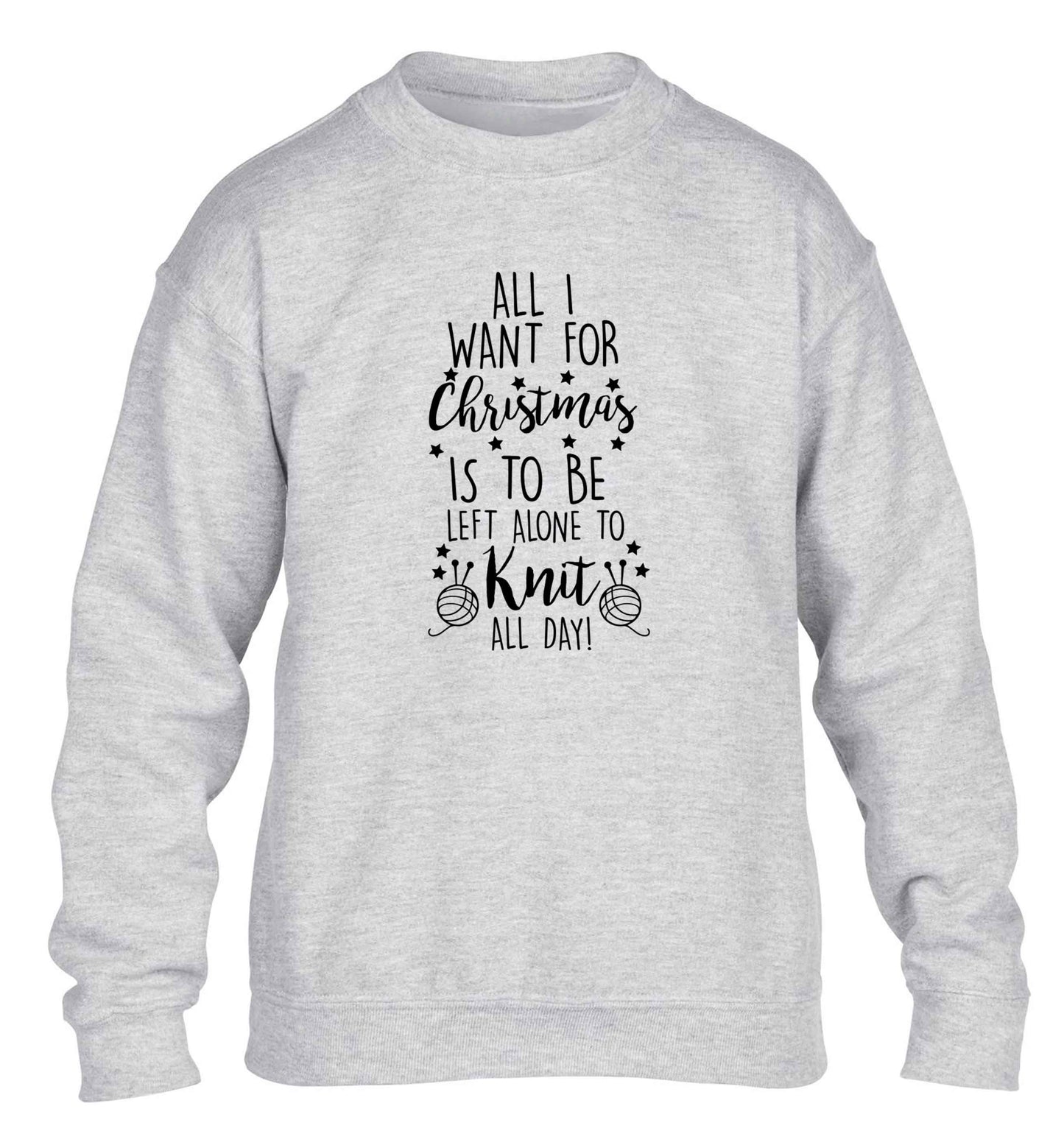Merry Christmas children's grey sweater 12-13 Years