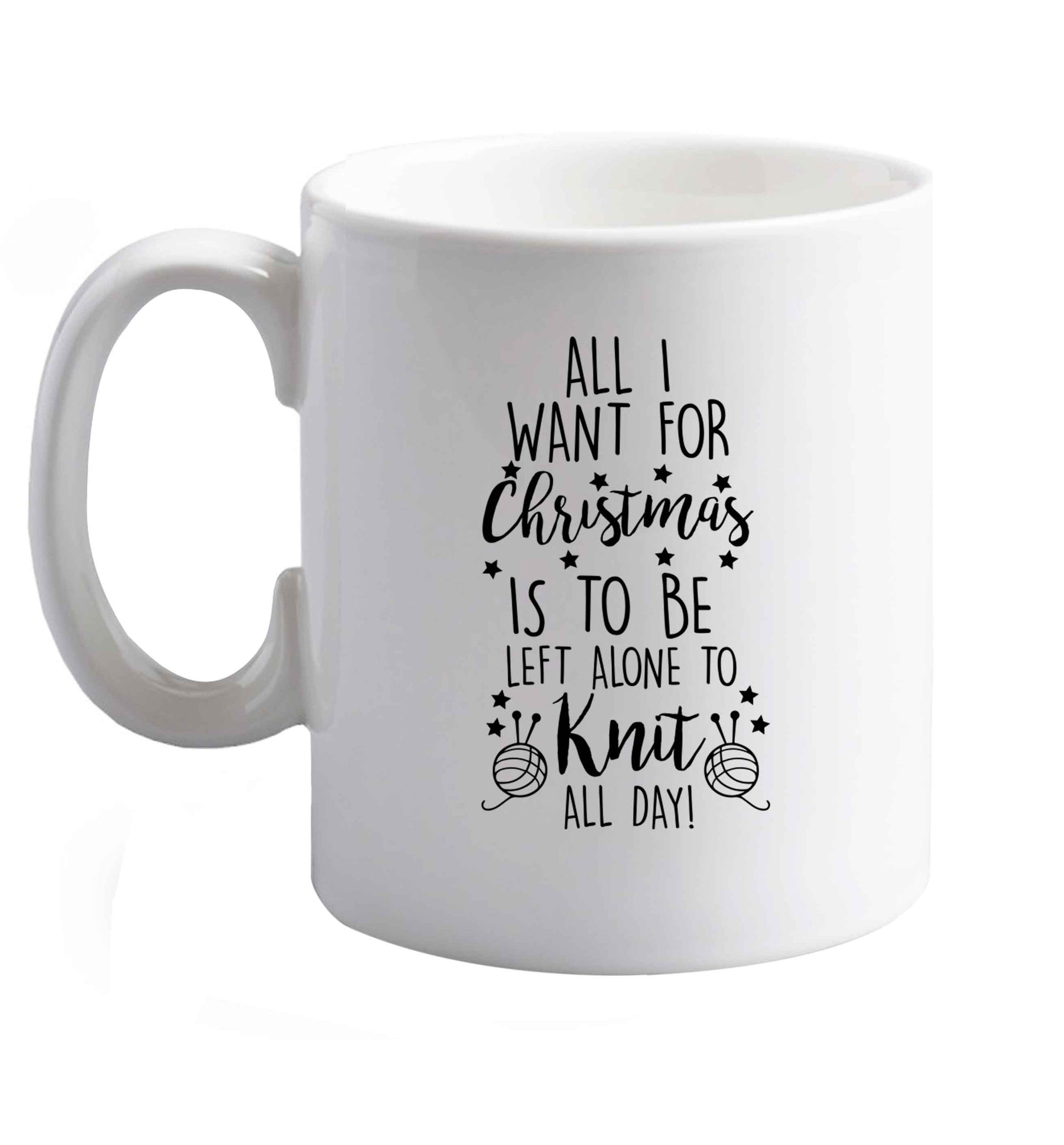 10 oz Favourite Type Pan Pancake ceramic mug right handed