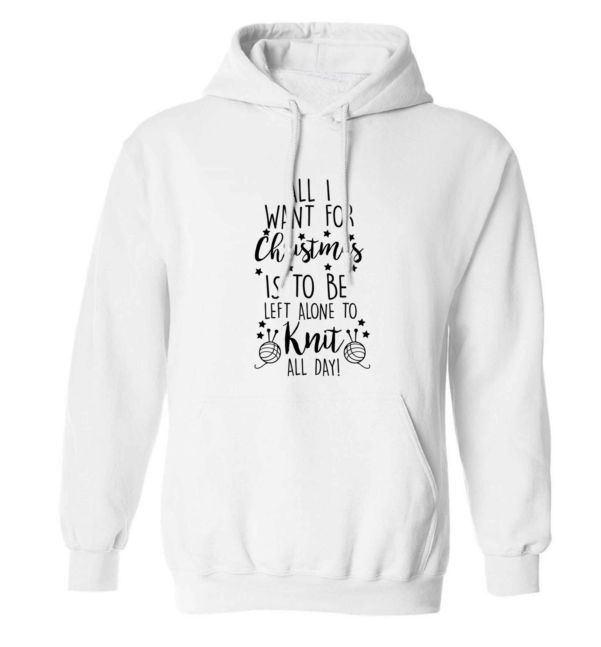Merry Christmas adults unisex white hoodie 2XL