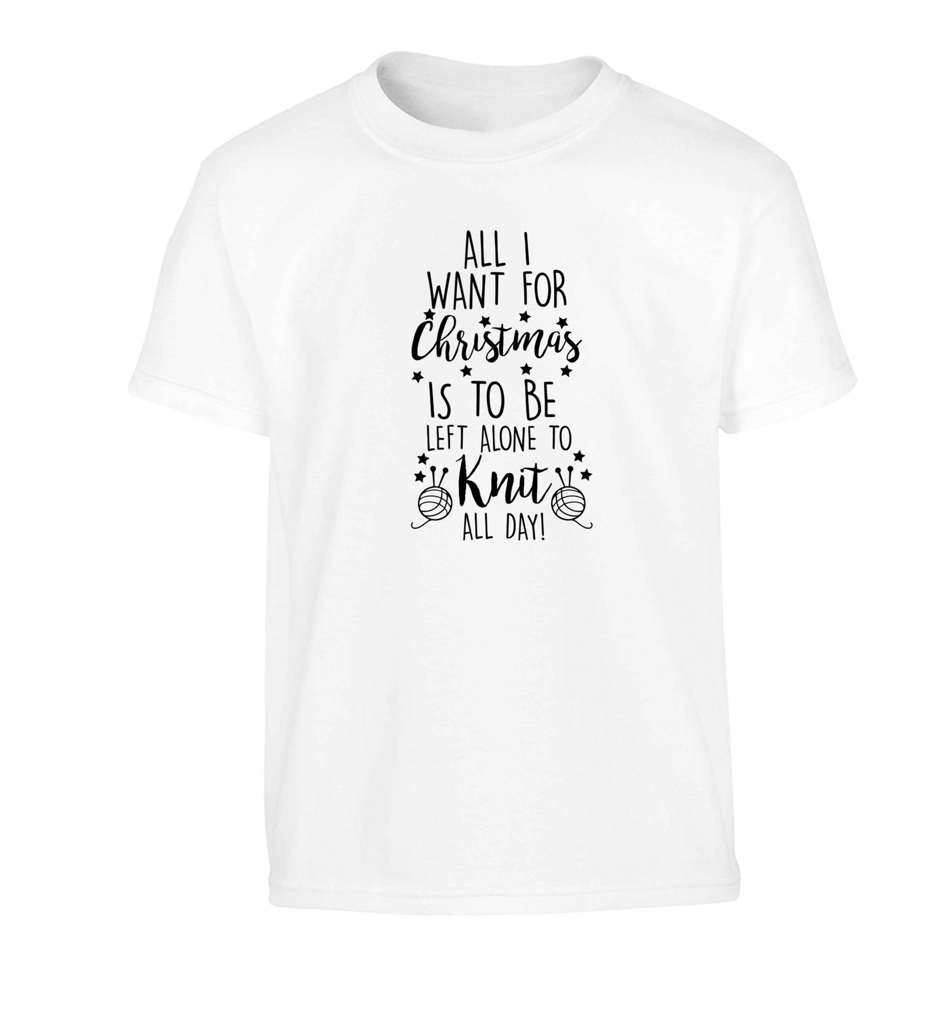 Merry Christmas Children's white Tshirt 12-13 Years