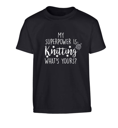 Merry Christmas Children's black Tshirt 12-13 Years