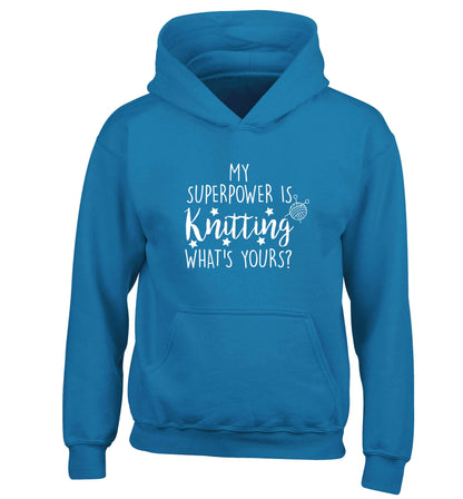Merry Christmas children's blue hoodie 12-13 Years