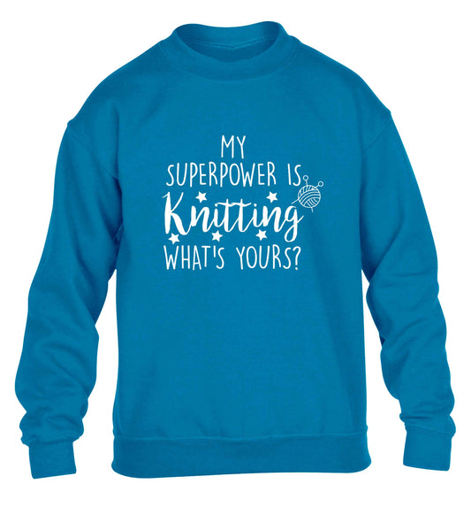 Merry Christmas children's blue sweater 12-13 Years