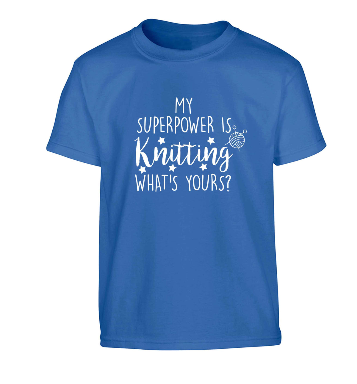 Merry Christmas Children's blue Tshirt 12-13 Years
