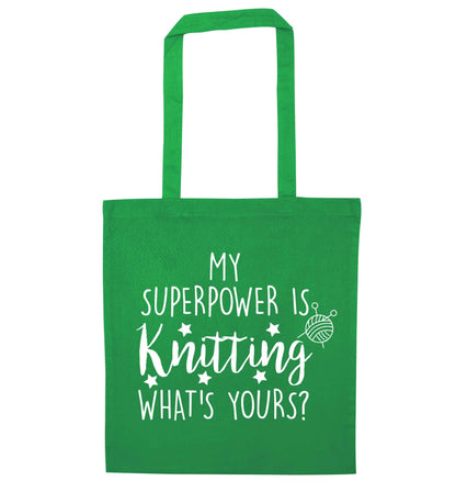 Merry Christmas green tote bag