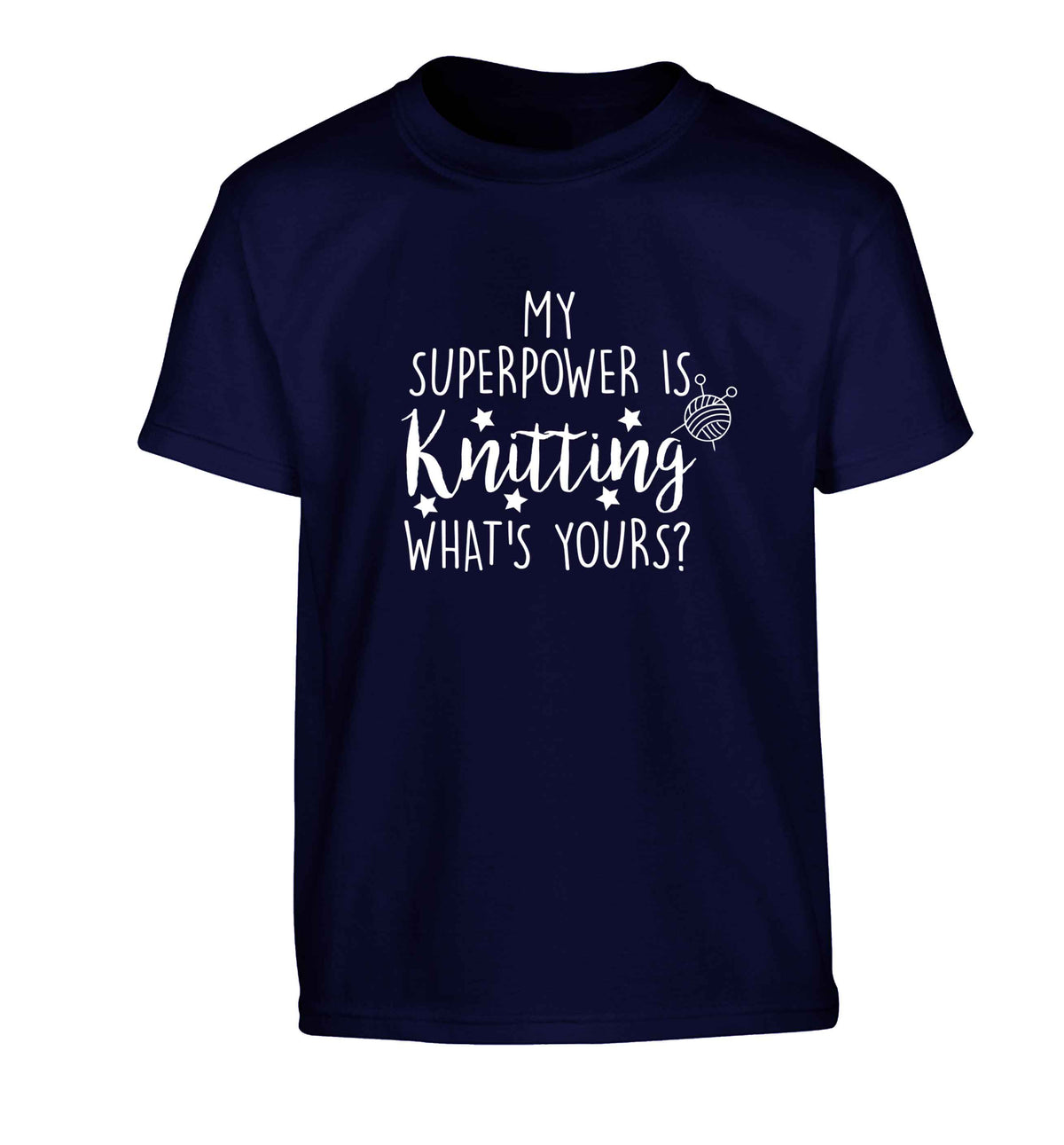 Merry Christmas Children's navy Tshirt 12-13 Years