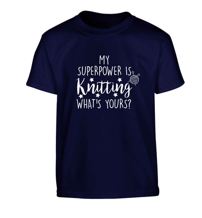 Merry Christmas Children's navy Tshirt 12-13 Years