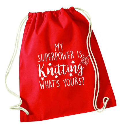 Merry Christmas red drawstring bag 
