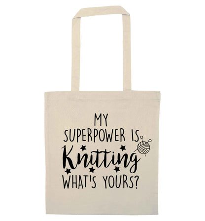 Merry Christmas natural tote bag