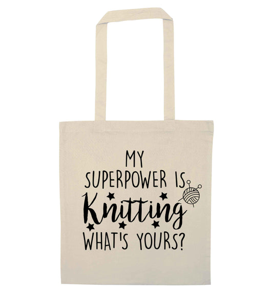 Merry Christmas natural tote bag