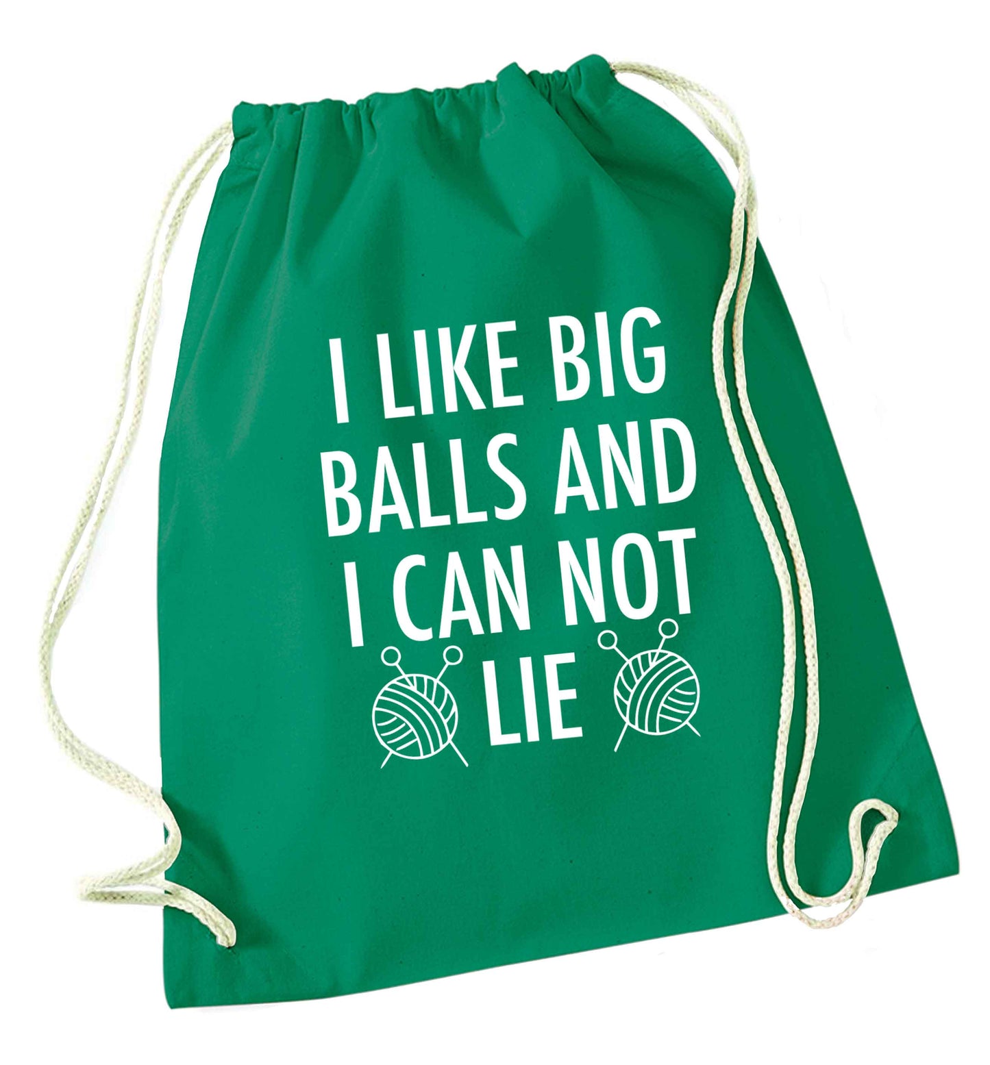 Merry Christmas green drawstring bag