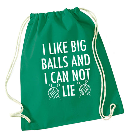 Merry Christmas green drawstring bag