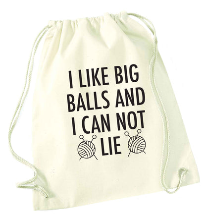 Merry Christmas natural drawstring bag
