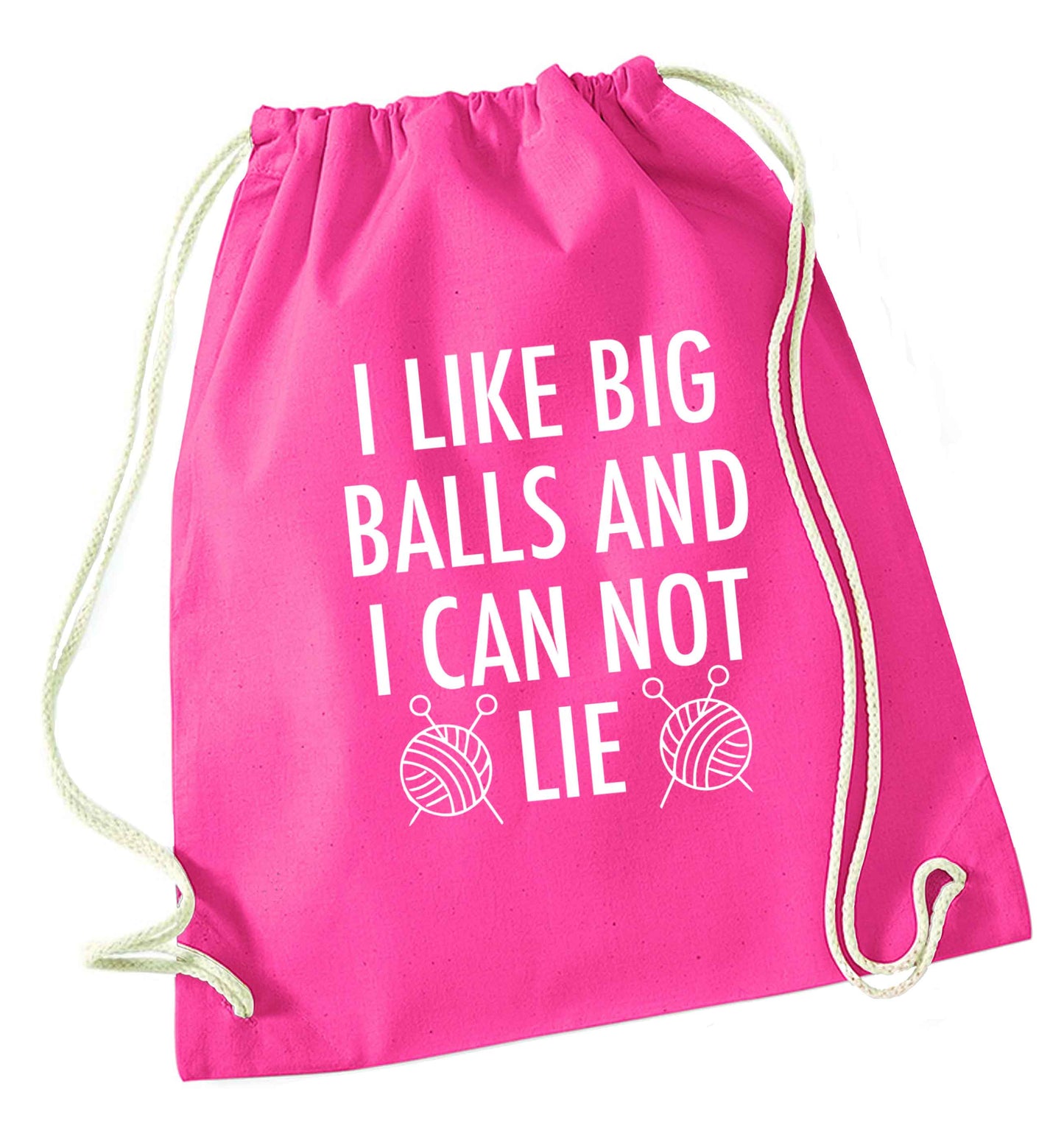 Merry Christmas pink drawstring bag