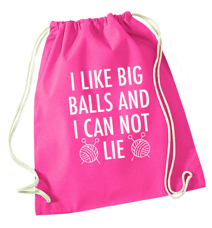 Merry Christmas pink drawstring bag